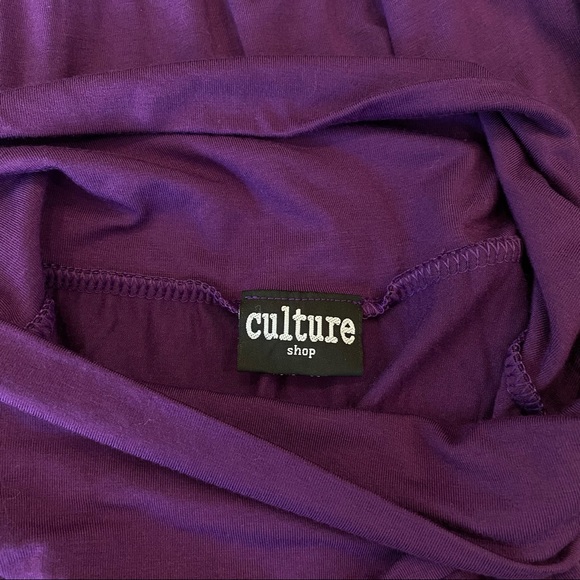 Violet Jersey Fold-Over Maxi Skirt - Picture 7 of 8